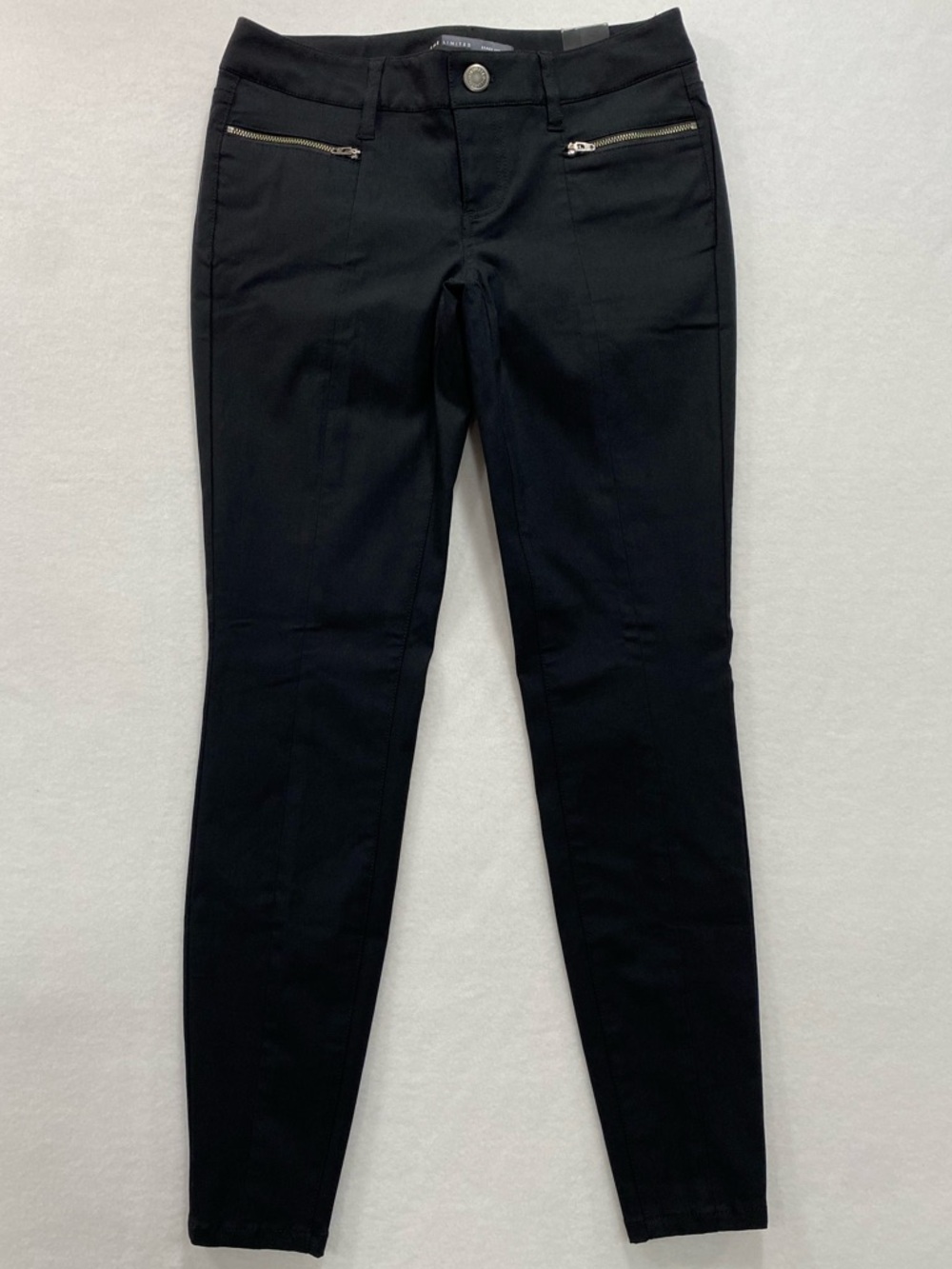 NWT The Limited Exact Stretch Super Skinny Leg Pants Black Women’s 2 Zip Ankle - Picture 2 of 14